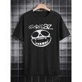 thumbnail image 1 of Men Gorillaz Music Graphic Casual Crew Neck T-Shirt, 1 of 4