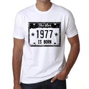 Men Graphic T-Shirt Star Is Born In 1977 47th Birthday Anniversary