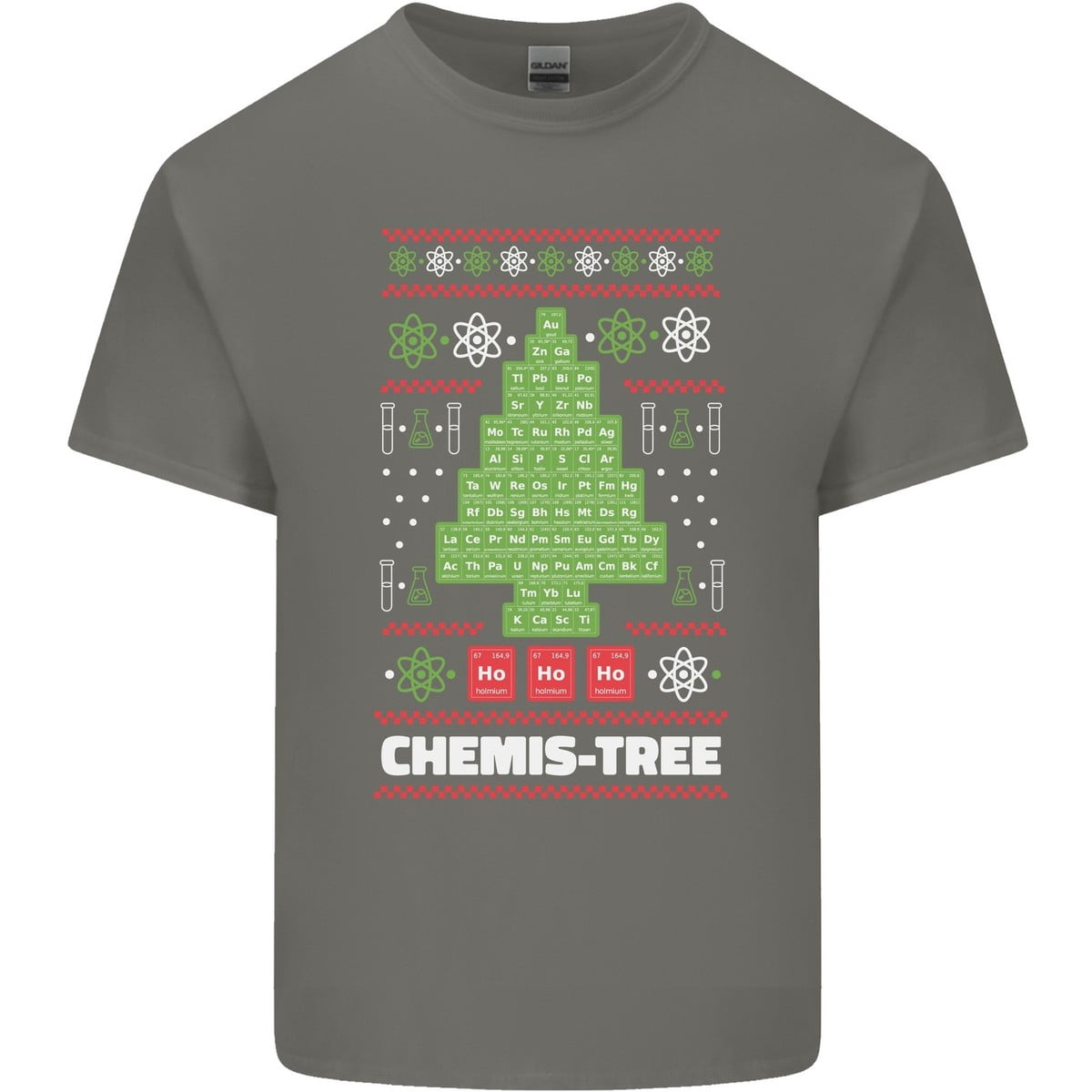 Men Graphic Tee Christmas Chemistry Tree Xmas Science Light Everyday ...