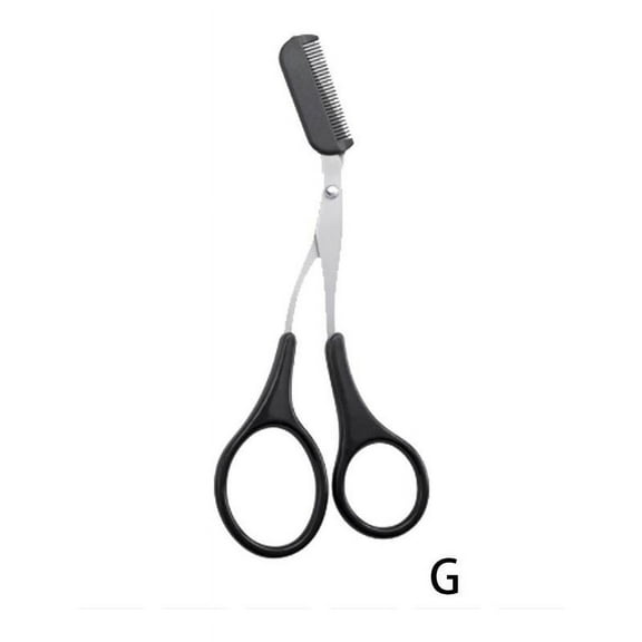 Men Grooming Eyebrow Trimmer Scissors with Comb Shaper pcs 1 R6V8