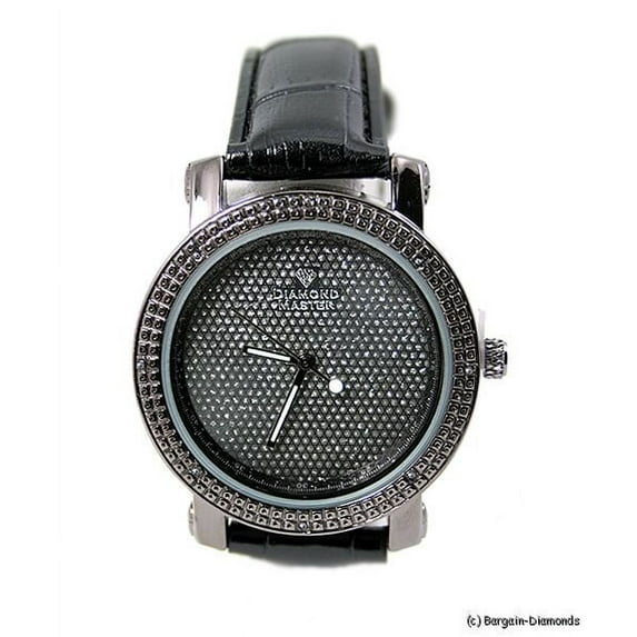 Men Gunmetal Black Diamonds Clubbing Business Watch 50mm case