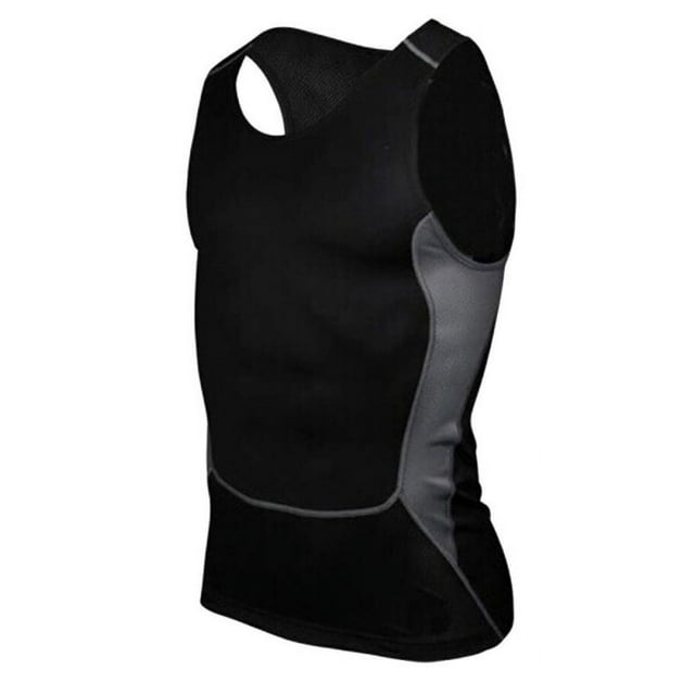 Men Gym Running Sports Compression Shirt Base Layer Tank Tops Sleeveless Vest