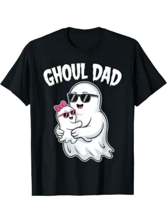 Men Halloween Ghoul Dad Daddy Spooky Ghost Costume Holiday T-Shirt, Size S-5XL