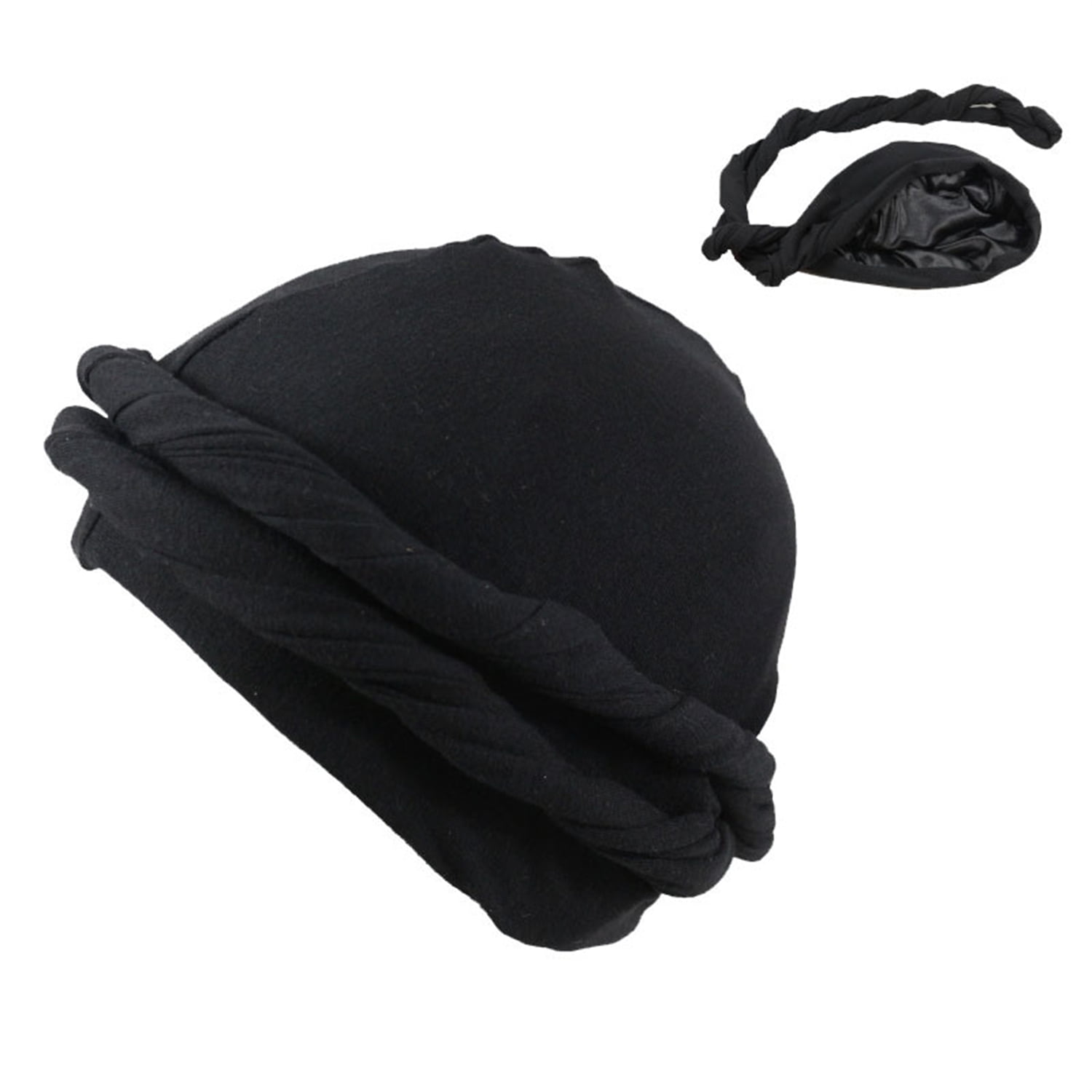 全国宅配無料 Turban Halo Elastic Men's Durag, Soft & Warm Comfortable 小物