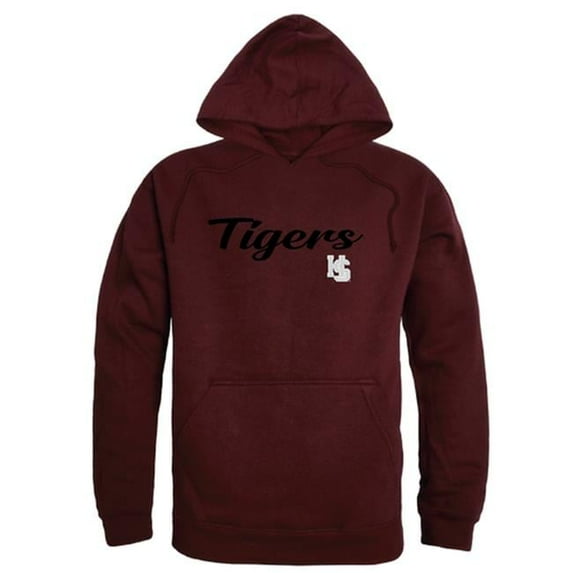 Men Hampden Sydney Tigers Script Hoodie, Maroon - Extra Large