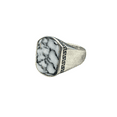 thumbnail image 1 of Men Handmade White Turquoise Ring, Sterling Silver Statment Ring Gift for Wedding 925K Silver Gemstone Ring Gift For Her' Silver Jewelry || Ali Baba Jewellery, 1 of 5
