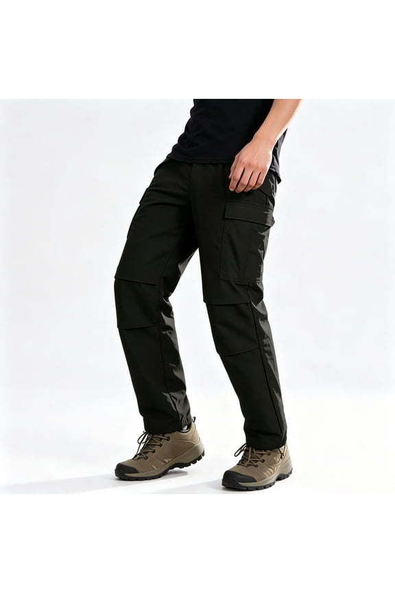 Men Hardwearing Multi Utility Cargo Pants Regular Fit Light Reinforced All Terrain Pants S-XL