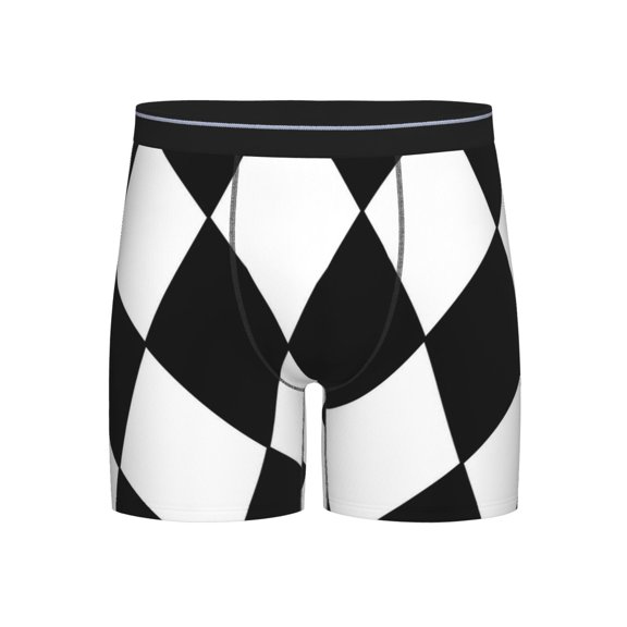 Men Harlequin Boxer Briefs Novelty Boxer Shorts Underwear No Fly