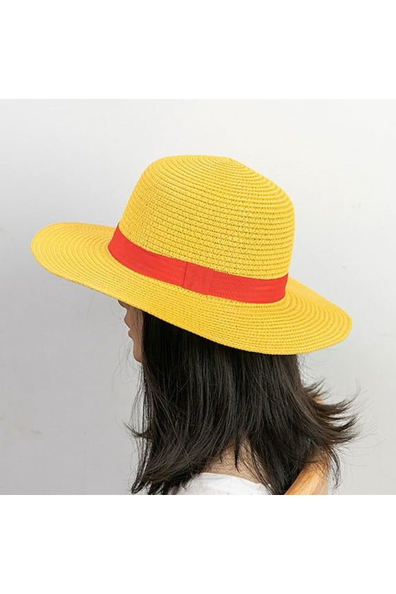 Men Hat Japanese Stable Anime Cartoon Cosplay Sun Straw Cap Headwear