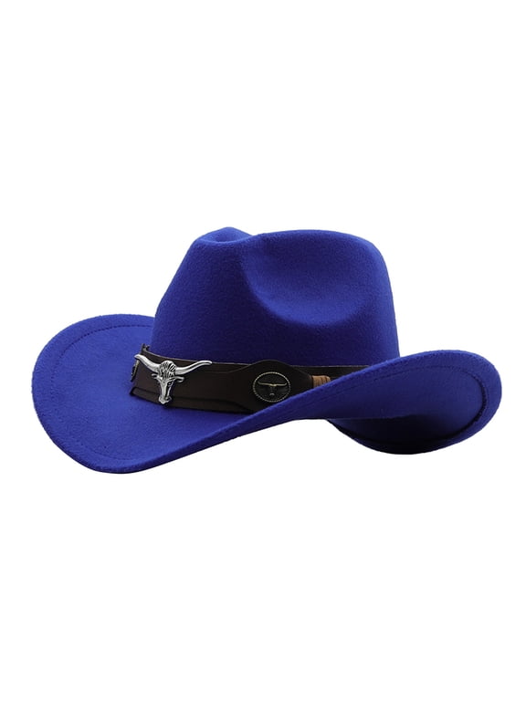 Men Hat Women's Woven Classic Cattleman Hat Winter Outdoor Cowboy Baseball Caps