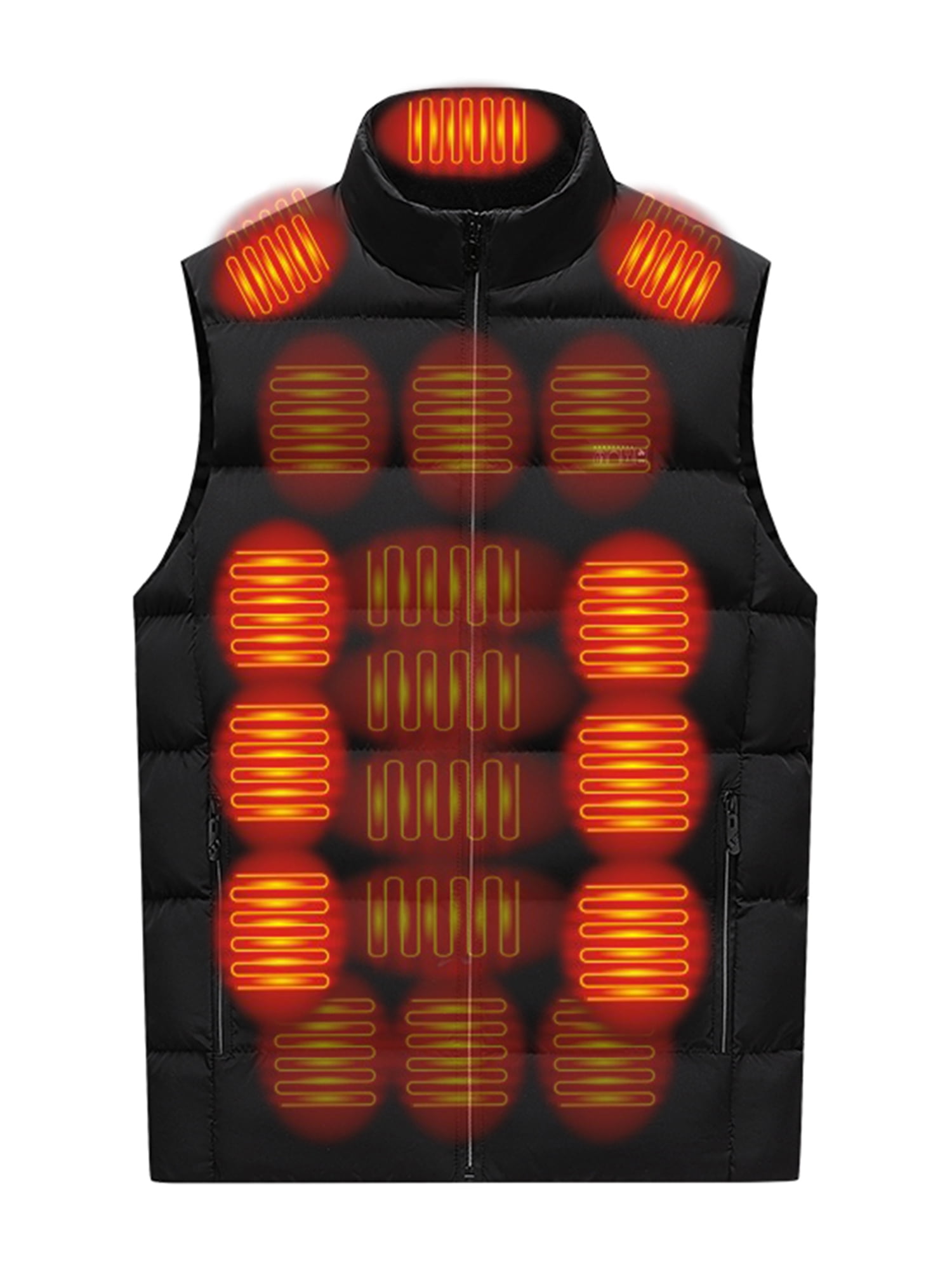 Men Heated Vest Electric Adjustable Temperature Control Thermal Jacket