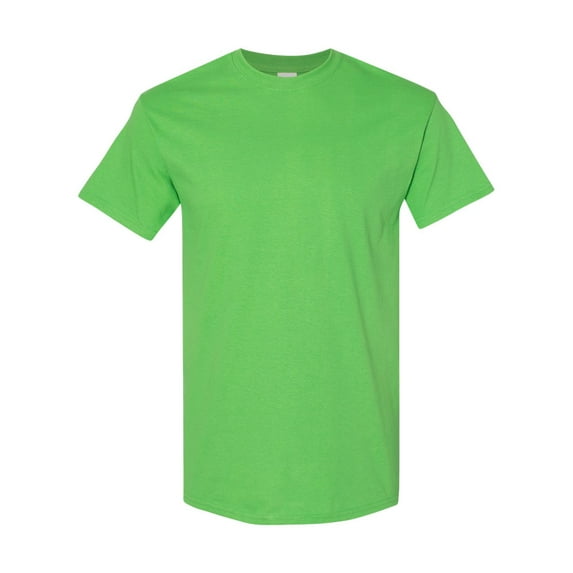 Men Heavy Cotton Multi Colors T-Shirt Color Electric Green 3X-Large Size