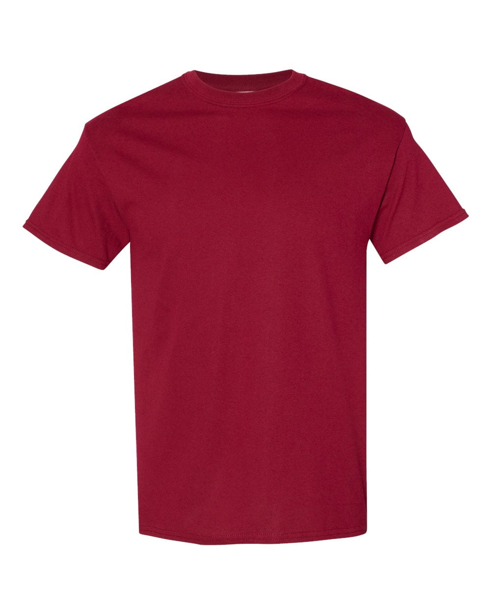 Men Heavy Cotton Multi Colors T-Shirt Color Garnet 4X-Large Size