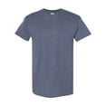 thumbnail image 1 of Men Heavy Cotton Multi Colors T-Shirt Color Heather Navy 2X-Large Size, 1 of 5