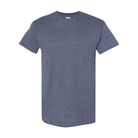 Men Heavy Cotton Multi Colors T-Shirt Color Heather Navy Small Size