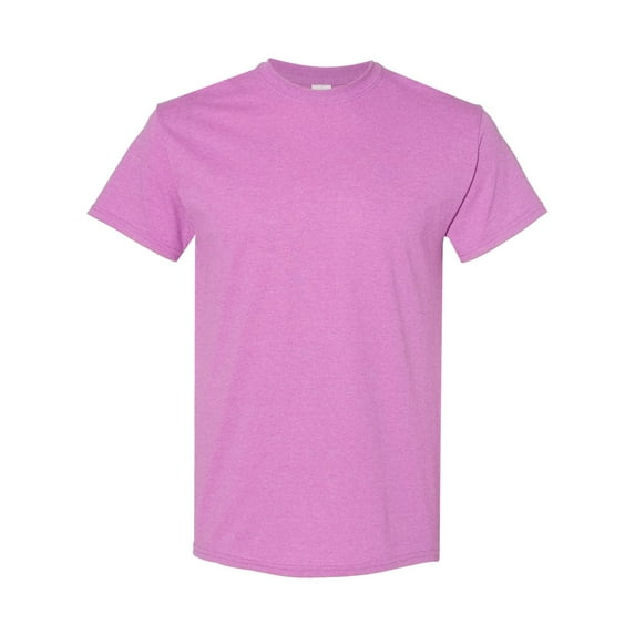 Men Heavy Cotton Multi Colors T-Shirt Color Heather Radiant Orchard X-Large Size