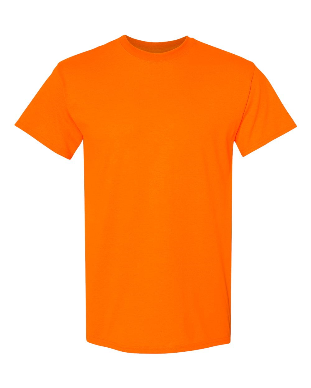 Men Heavy Cotton Multi Colors T-Shirt Color Safety Orange 5X-Large