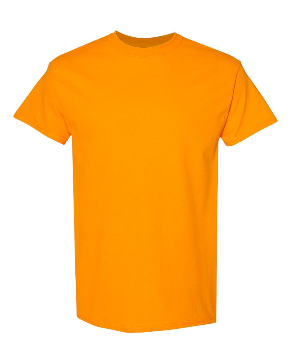 Men Heavy Cotton Multi Colors T Shirt Color Safety Orange 3X Large Size