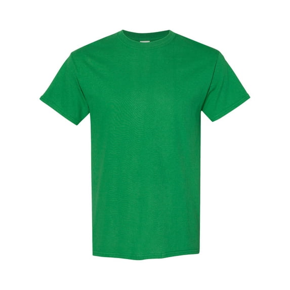 Men Heavy Cotton Multi Colors T-Shirt Color Turf Green X-Large Size