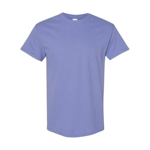 Men Heavy Cotton Multi Colors T-Shirt Color Violet Small Size