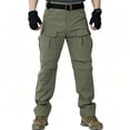 thumbnail image 1 of Men Heavy Duty Twill Multi Pocket Work Pants Relaxed Fit Construction, 1 of 7