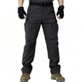 thumbnail image 1 of Men Heavy Duty Twill Multi Pocket Work Pants Relaxed Fit Construction, 1 of 7