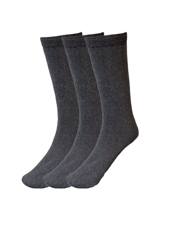 Men Heavy Duty Work Socks 3 Pairs Size 9-11 Gray