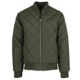 thumbnail image 1 of Men Heavyweight Quilted Bomber Jackets, Olive - 2X - Pack of 12, 1 of 1