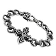 thumbnail image 1 of Men High Polished Stainless Steel Bracelet with No Stone in No Stone - 9 in., 1 of 1