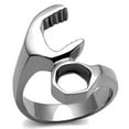 thumbnail image 1 of Men High Polished Stainless Steel Ring with No Stone in No Stone - Size 12, 1 of 1