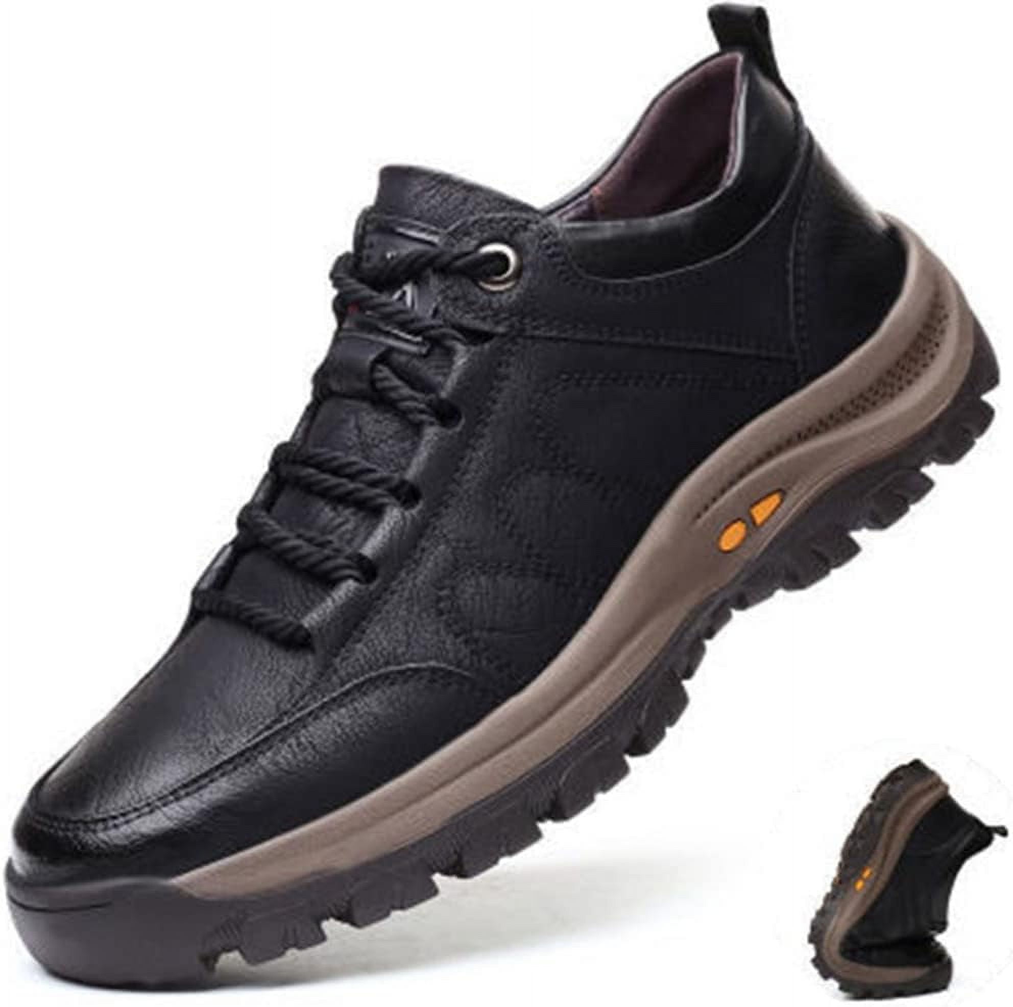 Men Hiking Shoes Arch Support Anti-Fatigue Anti Slip Shock-Absorbing Outdoor Snow Warm Running Boots,Large Sizes 6 to 13