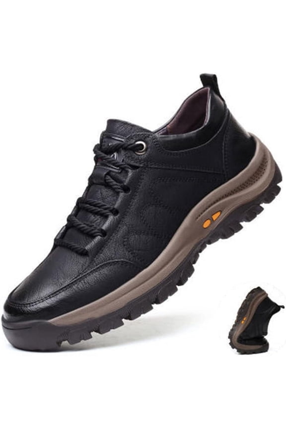 Men Hiking Shoes Arch Support Anti-Fatigue Anti Slip Shock-Absorbing Outdoor Snow Warm Running Boots,Large Sizes 6 to 13