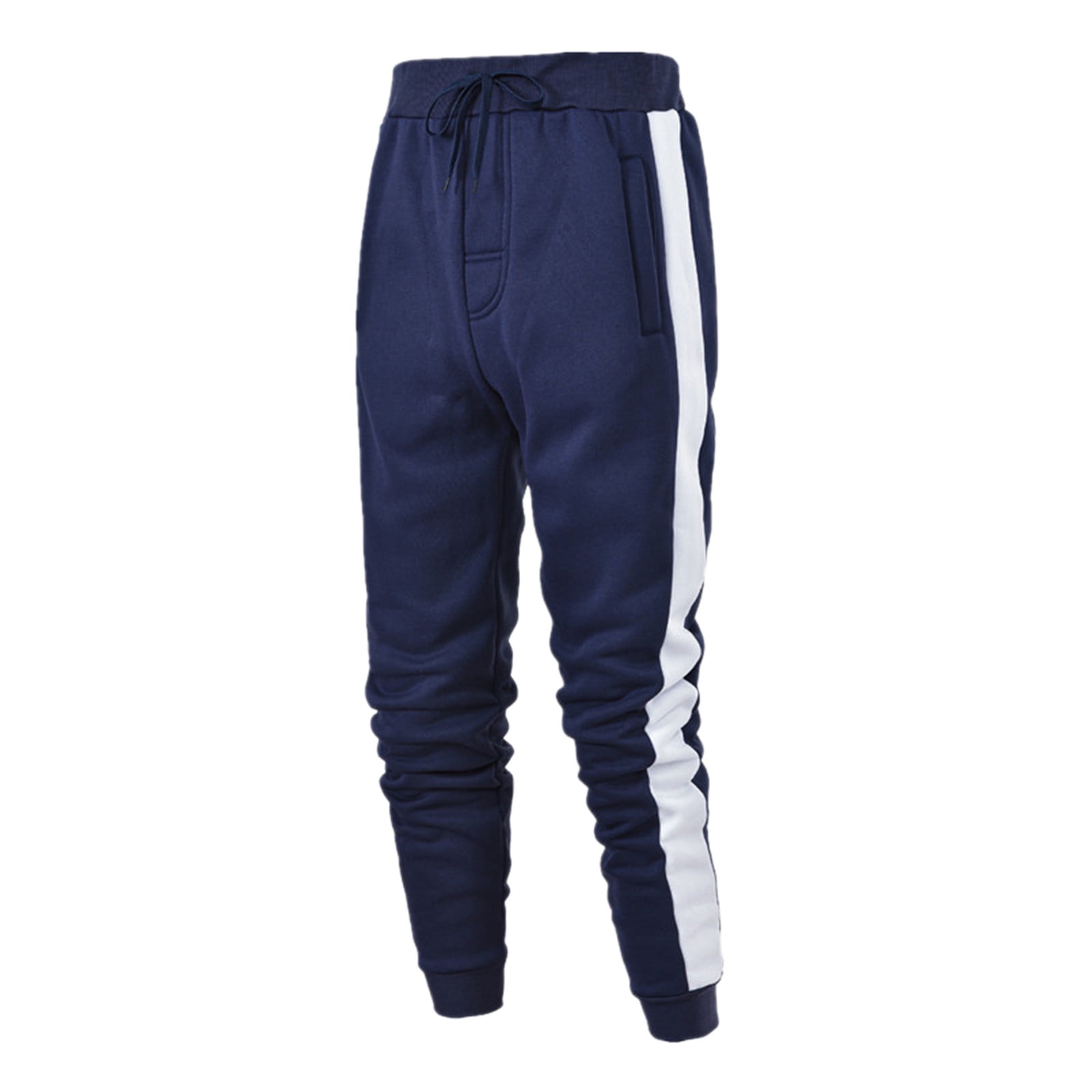 Men's Active Gym Running Quick Drying Hip Hop Pants, Casual Spliced ...