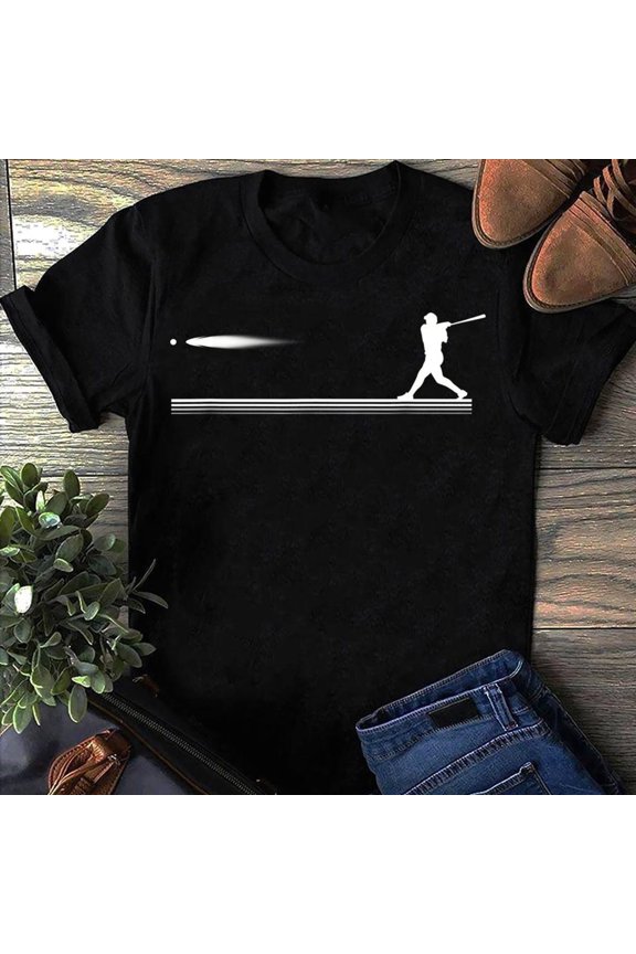 Men Hit The Ball Baseball Apparel Best Gift For Baseball Lover Baseball T Shirt