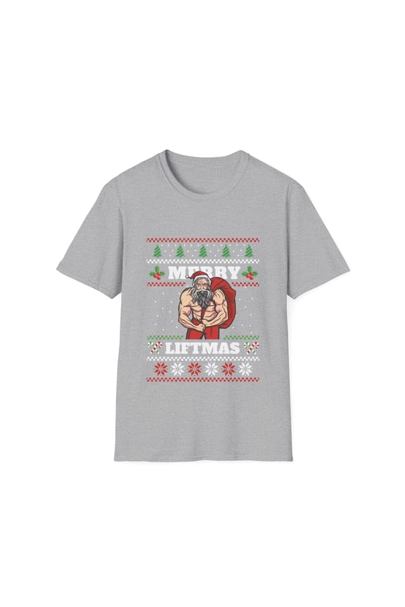 Men Holiday Weight Lifter Body Builder Christmas Apparel