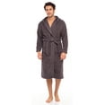 thumbnail image 1 of Men Hooded Bathrobe For Men 100% Cotton Terry Bathrobes with Hood Towel Spa Robe, 1 of 6