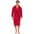 thumbnail image 1 of Men Hooded Bathrobe For Men 100% Cotton Terry Bathrobes with Hood Towel Spa Robe, 1 of 6