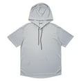 thumbnail image 1 of Men Hooded T-Shirt Thin Loose Solid Color Short Sleeve Hoodie Fashion Streetwear, 1 of 8