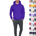 thumbnail image 1 of Men Hoodie Dqueduo Men's Velvet Solid Color Casual Loose Pocket Drawstring Long Pants Sweatshirt Long Sleeve Hooded Set Purple M, 1 of 8