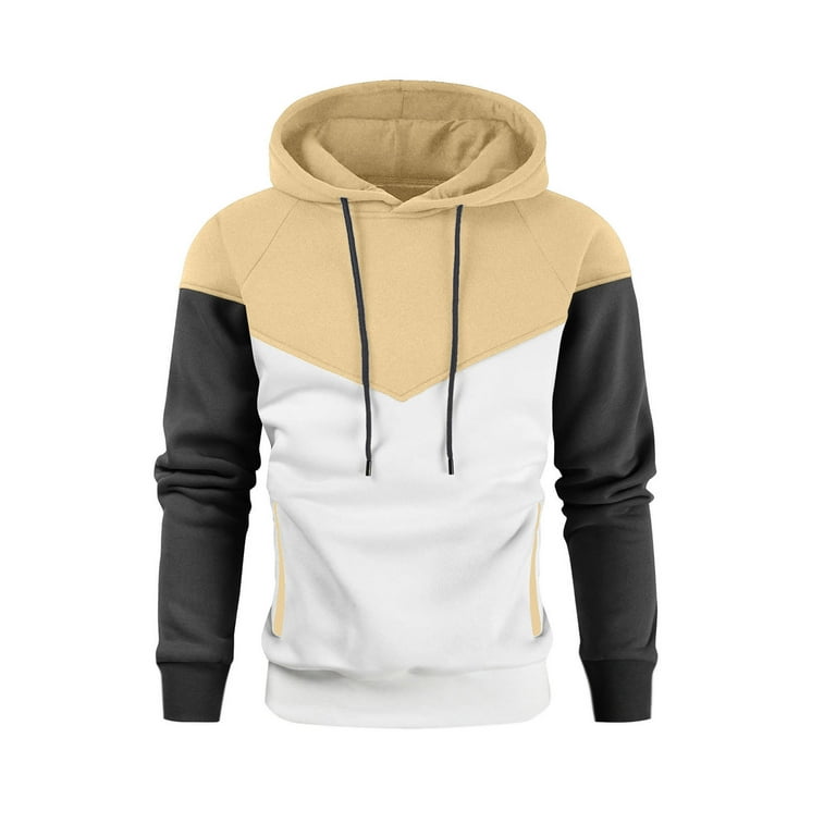 Contrast color hoodie online