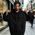 thumbnail image 1 of Men Hoodie Sweatshirt Pullover With Kangaroo Pocket Lightweight Casual Hooded Top Apparel For Spring Fall Wear, 1 of 7