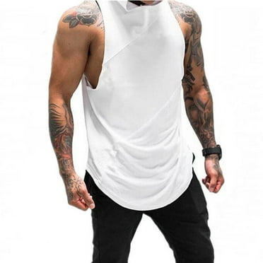 Gym Men Vest Bodybuilding Tank Top Muscle Clothing Stringer T-Shirt ...