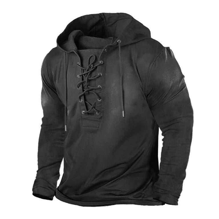 Black lace top hoodie