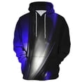 thumbnail image 1 of Men Hoodies Fashion Activewear Mens Sweatshirt Long Sleeve Pullover with Pockets Black L, 1 of 3