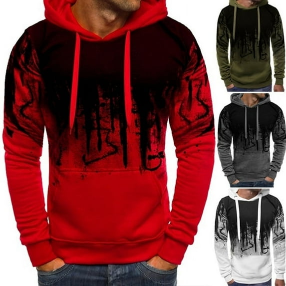 Men Hoodies Slim Fit Hooded Sweatshirt Outwear Sweater Warm Coat Jacket Hot