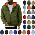 thumbnail image 1 of Men Hoodies Sweatshirts Solid Multi Pocket Sports Pullover Zipper Cardigan Long Sleeved Hooded Sweatshirt Jacket, 1 of 8
