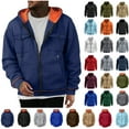 thumbnail image 1 of Men Hoodies Sweatshirts Solid Multi Pocket Sports Pullover Zipper Cardigan Long Sleeved Hooded Sweatshirt Jacket, 1 of 8