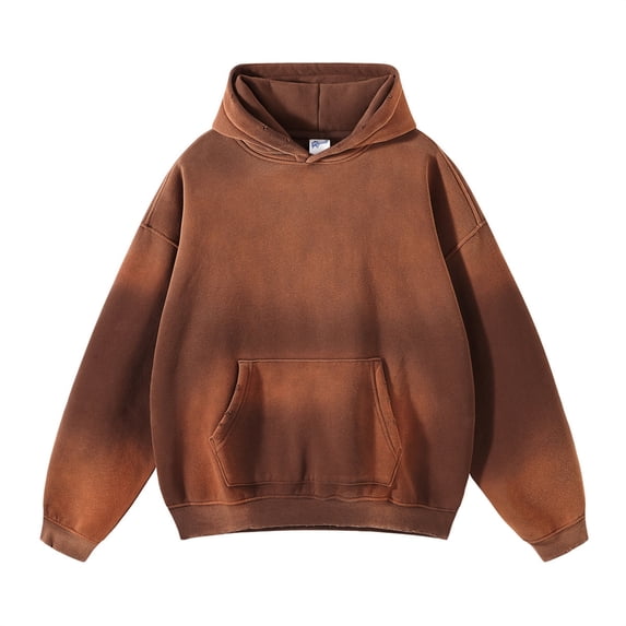 Unisex Hoodies Oversized Acid Wash Hoodie Heavyweight Vintage Y2K Streetwear Couples Pullover