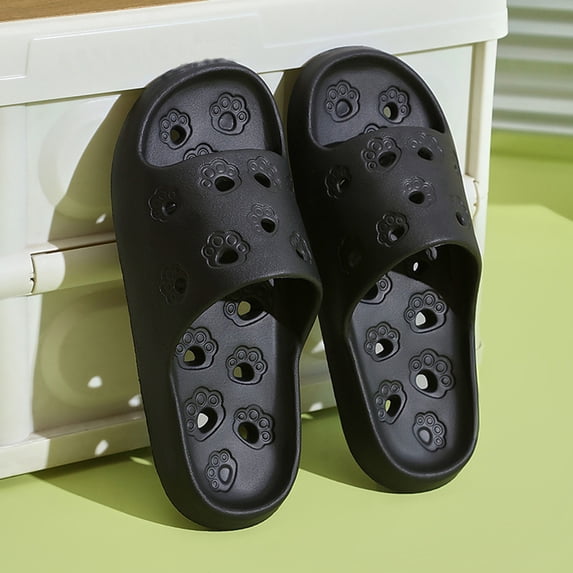 Men House Slippers Arch Support Mesh Slip On Water Indoor Outdoor Shower Beach Pool Comfortable Lightweight Bathroom Open Toe Men's Shoes