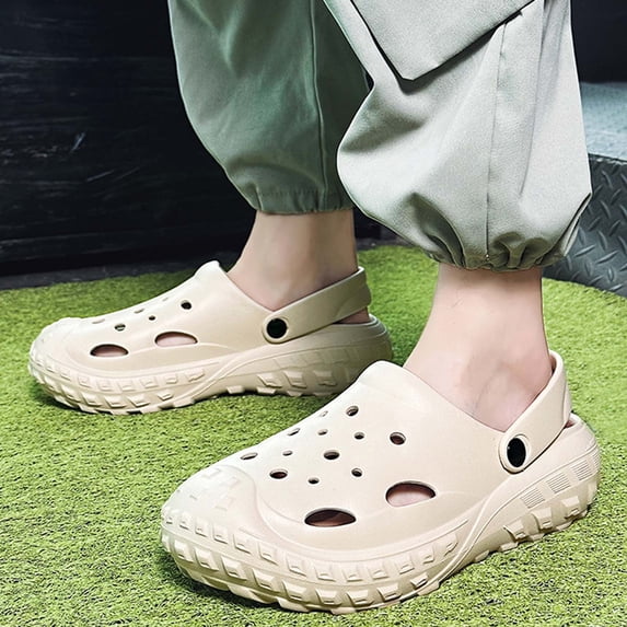 Men House Slippers Slip On Arch Support Fashion Closed Toe Slide Summer Indoor Outdoor Comfortable Beach Mens Shoes
